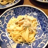 栄養満点！豆乳カルボナーラ